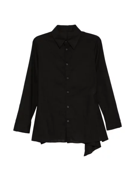 Cămașă Yohji Yamamoto asimetrică negru
