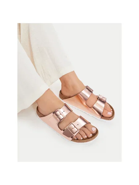 Natikače Birkenstock Arizona Metallic ružičasta