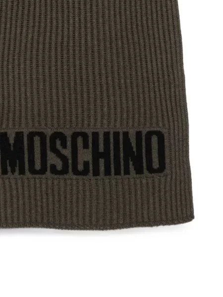 Fular Moschino cu autograf verde