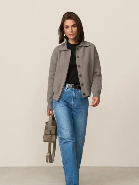 Кардиган TrikoBakh текстиль сірий