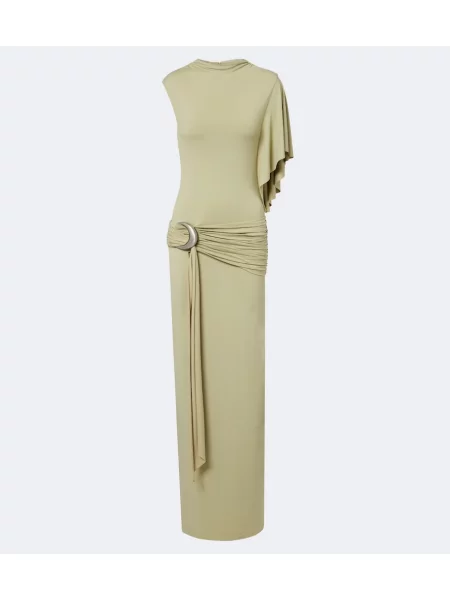 Rochie maxi De La Vali din jerseu verde