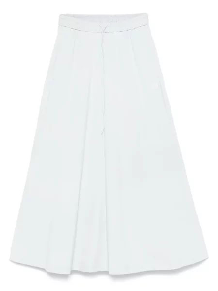 Fustă midi Y-3 cu dungi până la genunchi albastru