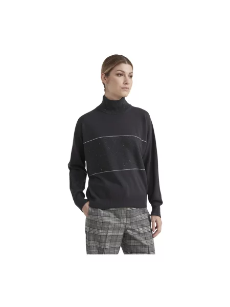 Dzianinowy sweter Peserico szary