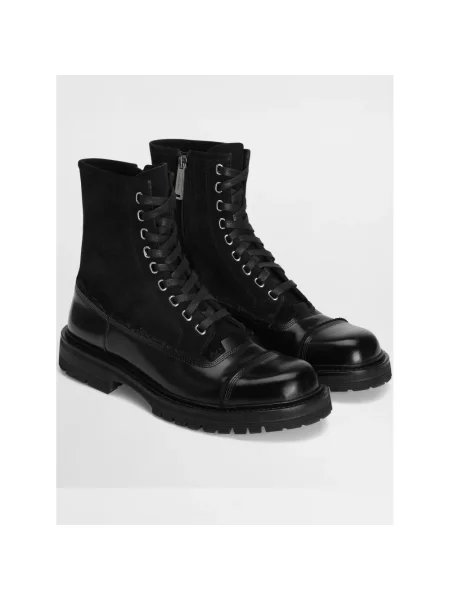 Botki Dolce And Gabbana skórzane czarne
