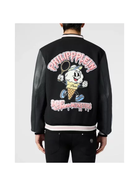 Kurtka skórzana Philipp Plein czarna