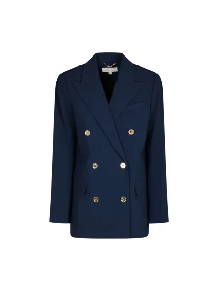 Lniana marynarka Michael Kors niebieska