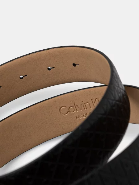 Calvin Klein pas ženski usnjeni črna