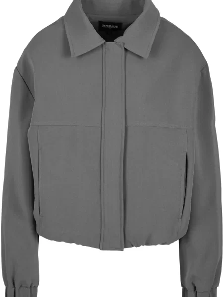 Urban Classics Geacă de primăvară-toamnă denim / închis gri