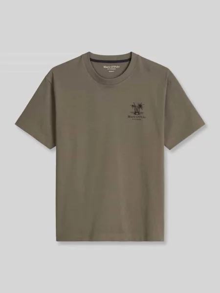 T-shirt o kroju loose fit z czystej bawełny Marc O'polo