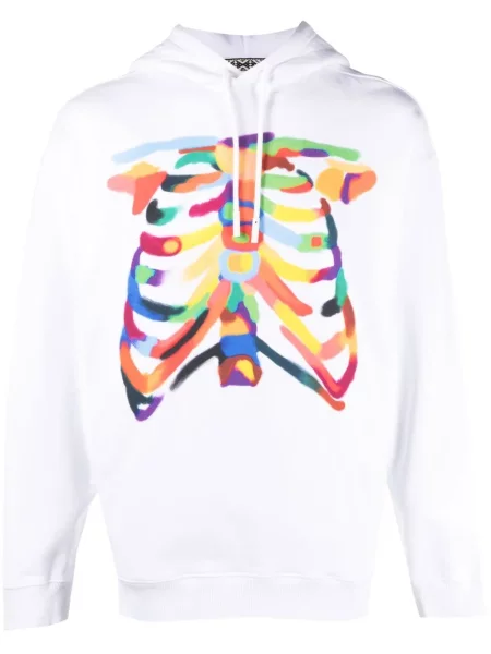 Hanorac cu glugă Marcelo Burlon County Of Milan cu imagine alb