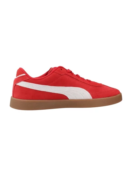 Sneakerși Puma Suede din piele de căprioară roșu