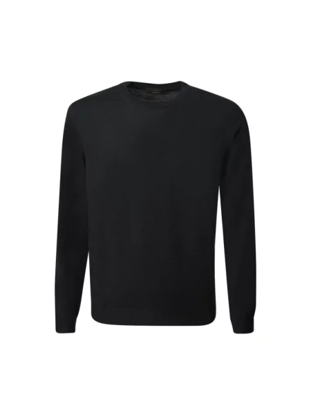 Sweter Zanone wełniany niebieski