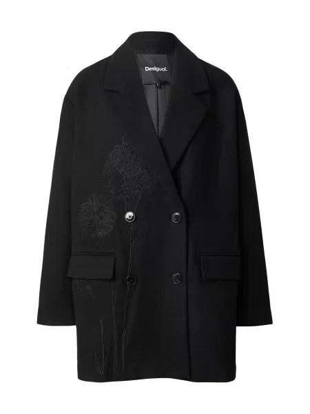 Desigual Přechodný kabát CLAVEL-LACROIX tmavě šedá černá