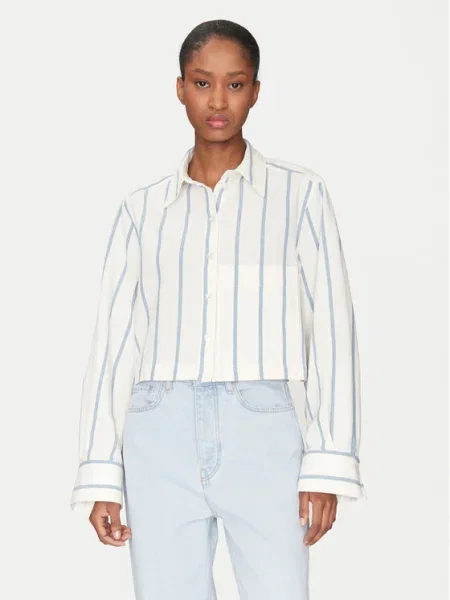 Day Birger et Mikkelsen camasa din Issa femei bej cu guler clasic regular albastru