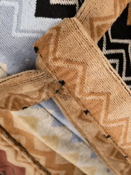 Župan Missoni Home s kapucí hnědý