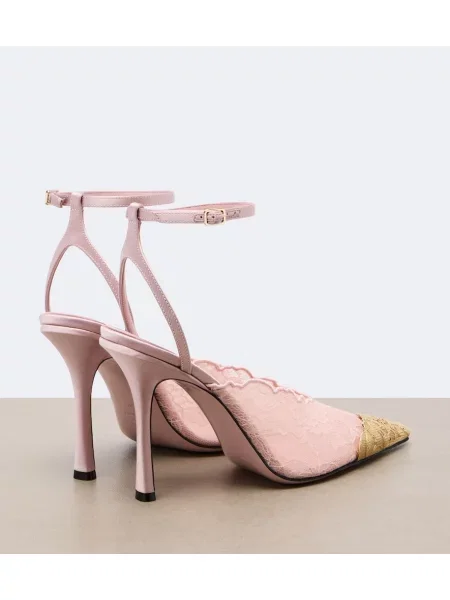 Pantofi cu toc Jimmy Choo din piele roz