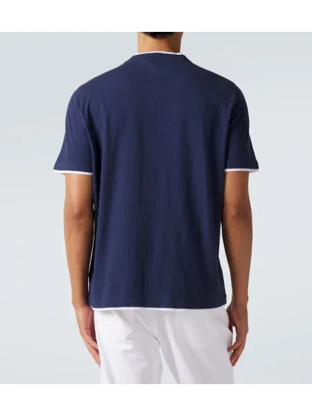 Tricou Fedeli din jerseu albastru