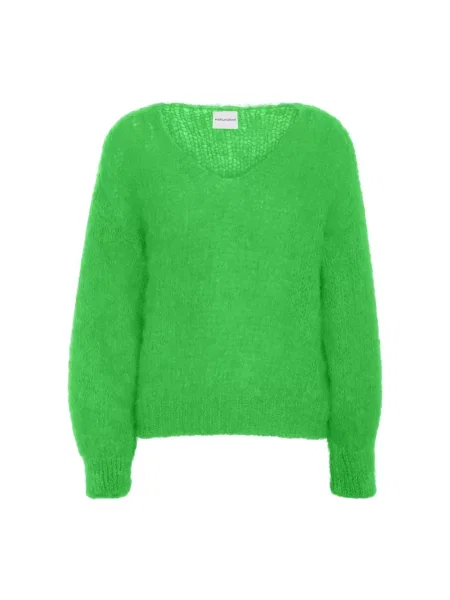 Sweter Americandreams wełniany zielony