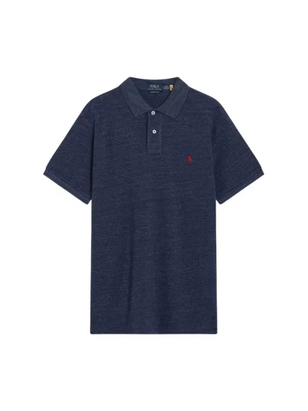 Koszulka polo Polo Ralph Lauren z siateczki niebieska