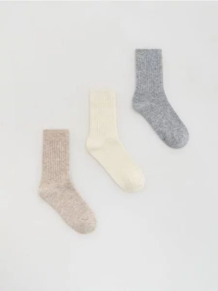 Reserved Шкарпетки 3 пари бежевий