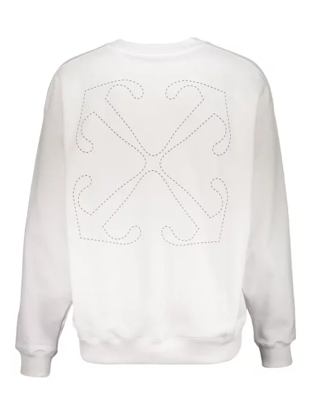 Hanorac Off-white cu imagine alb