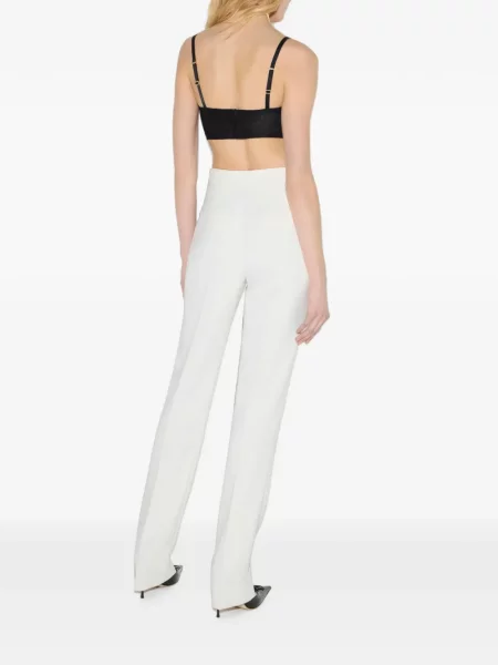Ușor pantaloni Elisabetta Franchi alb