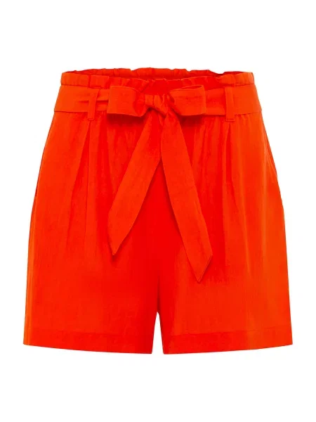 LASCANA Pantaloni cu dungă neon roșu