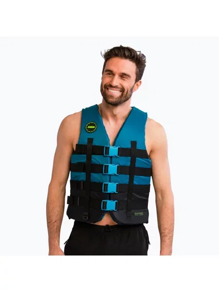 Kamizelka asekuracyjna JOBE 4 Buckle teal czarna
