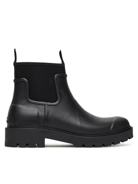 Cizme de cauciuc Calvin Klein Jeans Combat Rain Boot negru