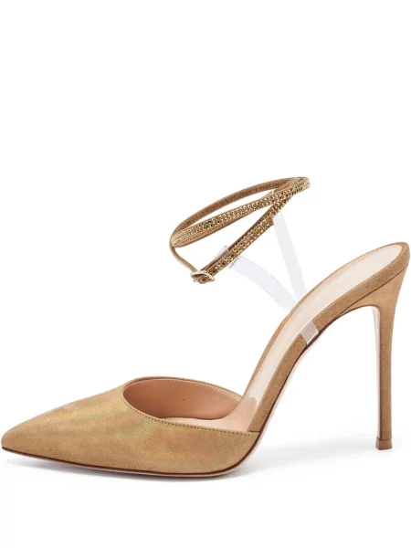 Pantofi cu toc Gianvito Rossi de cristal