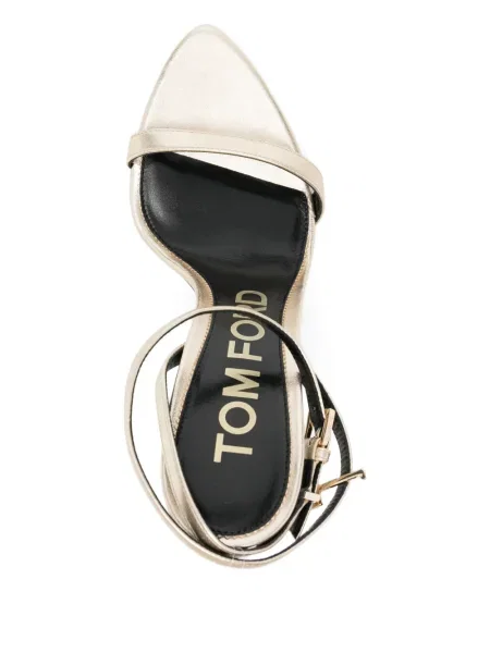 Кожени сандали Tom Ford златисто