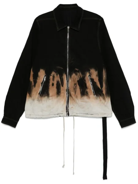Дънково яке Rick Owens Drkshdw с tie-dye ефект черно