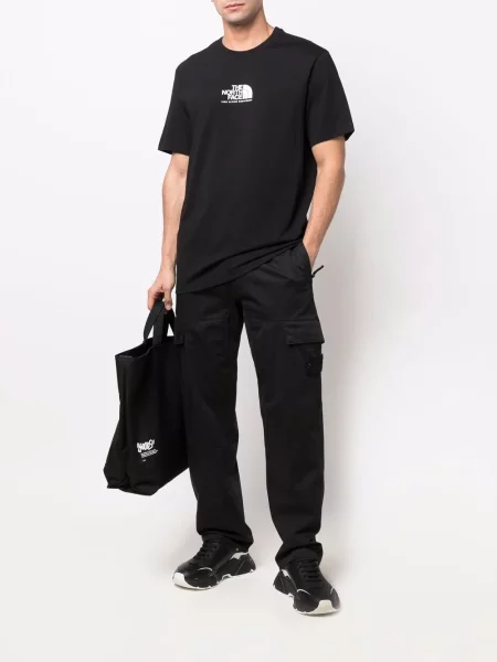 Μικρός μπλούζα The North Face με σχέδιο μαύρο