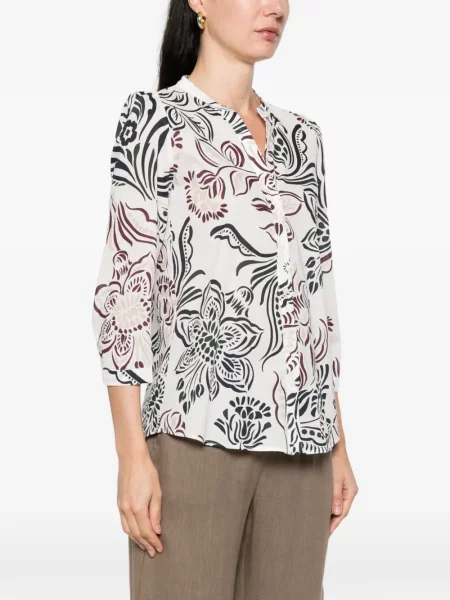 Bluză Marella cu model floral cu imagine alb