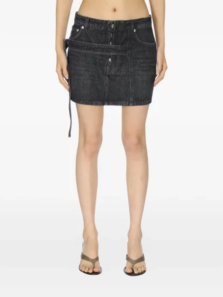 Mini fusta mini Jean Paul Gaultier mini negru