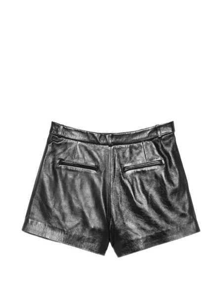 Pantaloni scurți Arma din piele negru