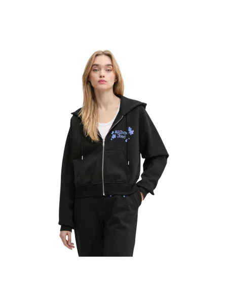 Bluza z kapturem Moschino z kapturem czarna