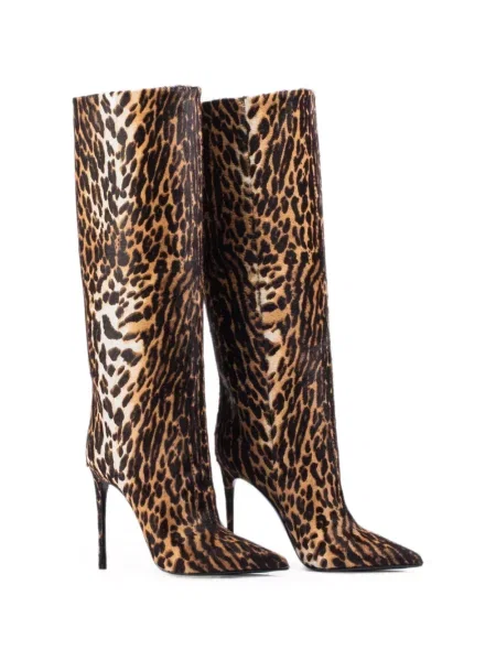Botine Le Silla cu imagine cu model leopard maro