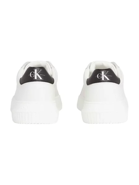 Trampki Calvin Klein Jeans z nadrukiem casual sznurowane białe