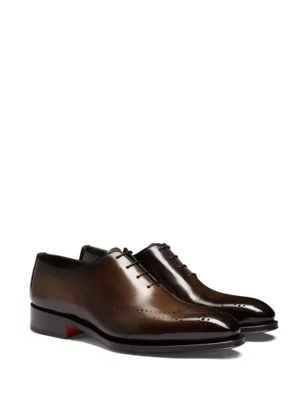 Oxford Santoni din piele maro