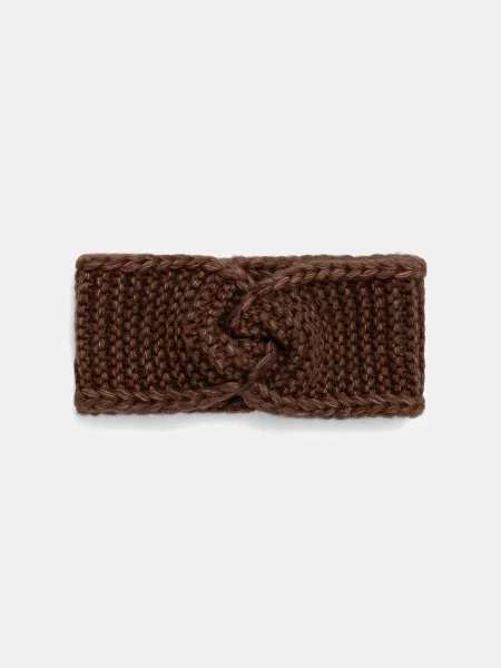 Шерстяная кепка Answear.lab коричневая