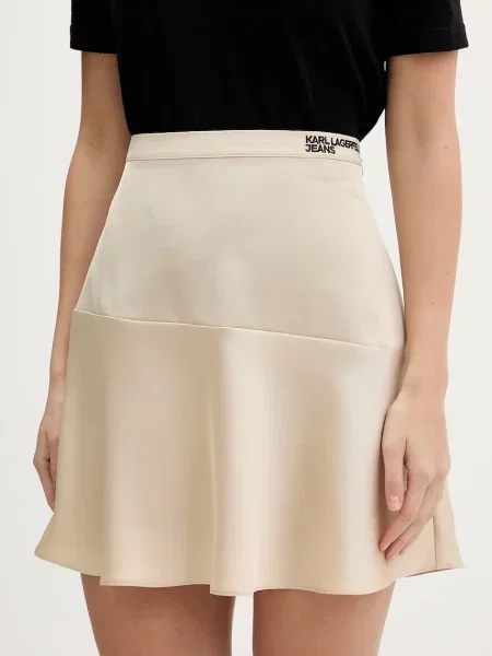 Karl Lagerfeld Jeans fustă bej