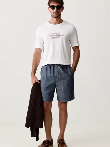 Tommy Hilfiger tričko pánske biela