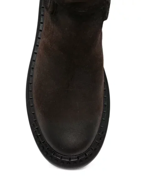 Botine Ash din piele de căprioară chunky maro