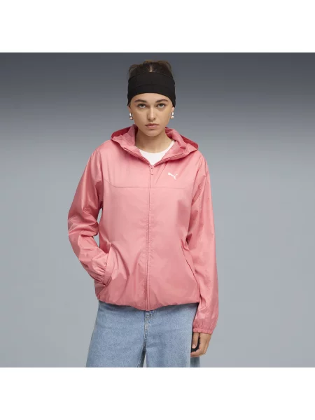 PUMA wiatrówka o standardowym kroju Essentials Odzież S różowy