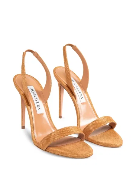Sandale Aquazzura slingback maro