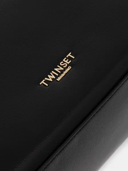 Кожаная сумка шоппер Twinset