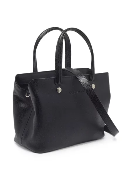 Geantă shopper Longchamp din piele negru