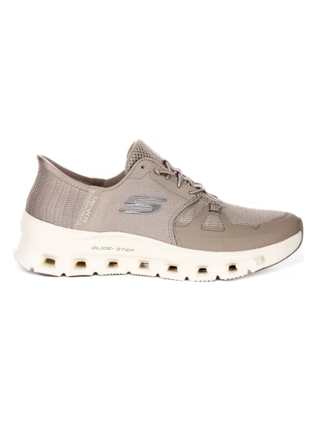 Sneakersy Skechers na siłownię beżowe