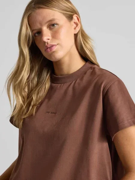 T-shirt o kroju boxy fit z czystej bawełny Oh April